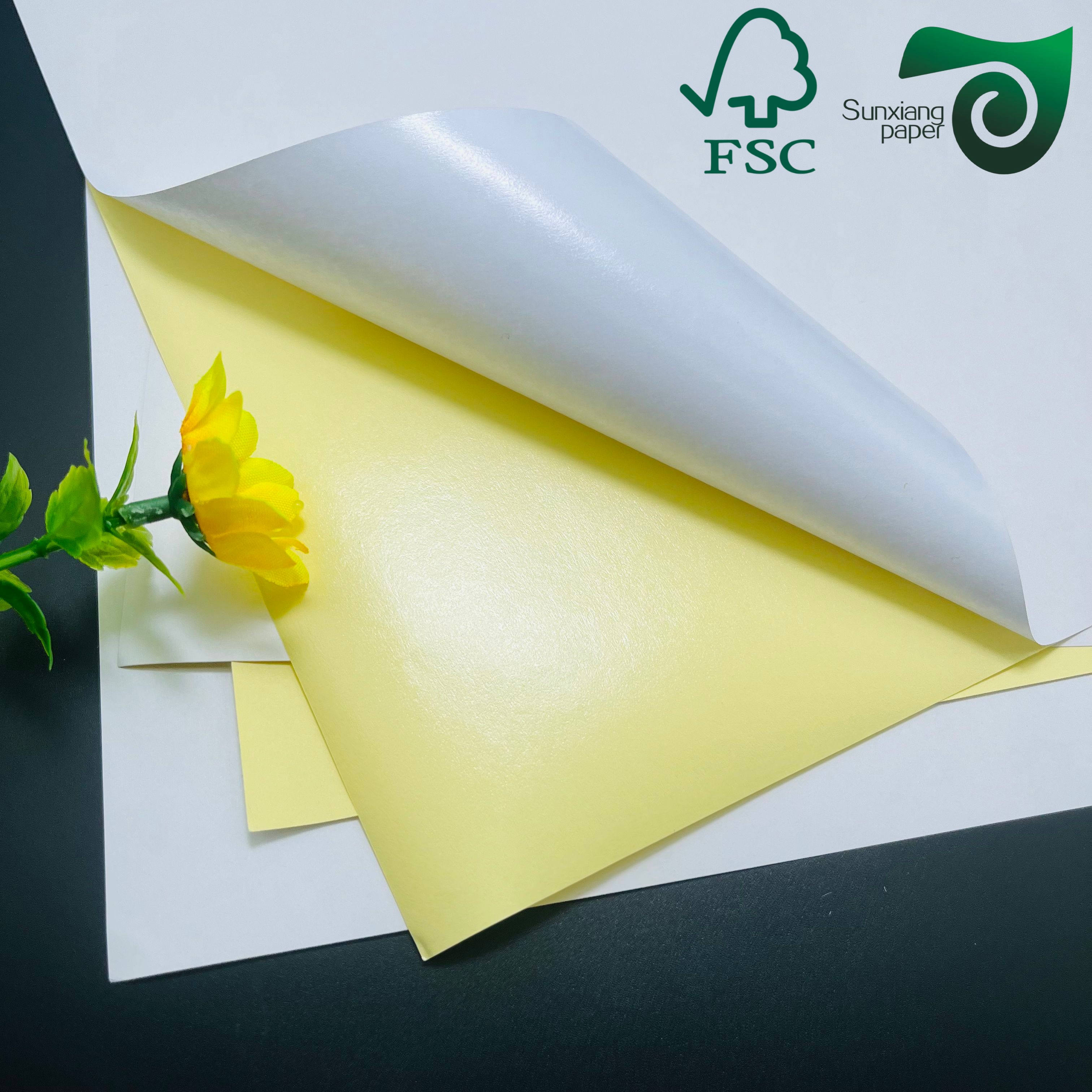 FSC 68gsm Moisture Resistant White Paper for Wine Glass Beer Bottle Labels
