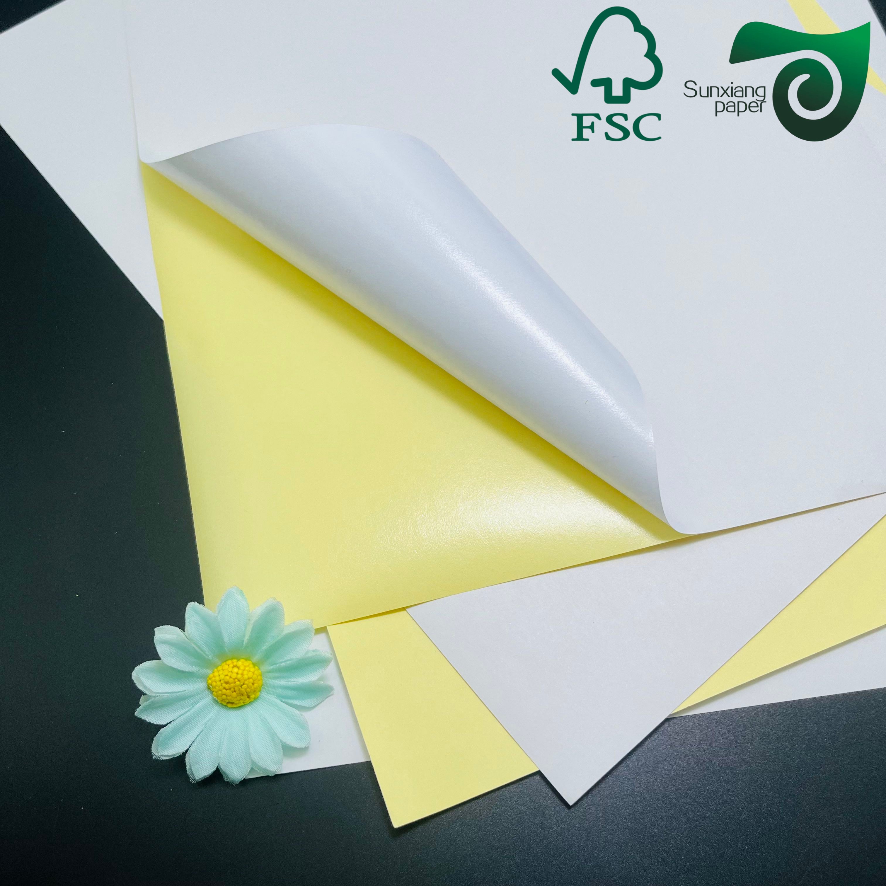 FSC 90gsm C1S Glossy Coated Label Face Paper for Labelling Applications