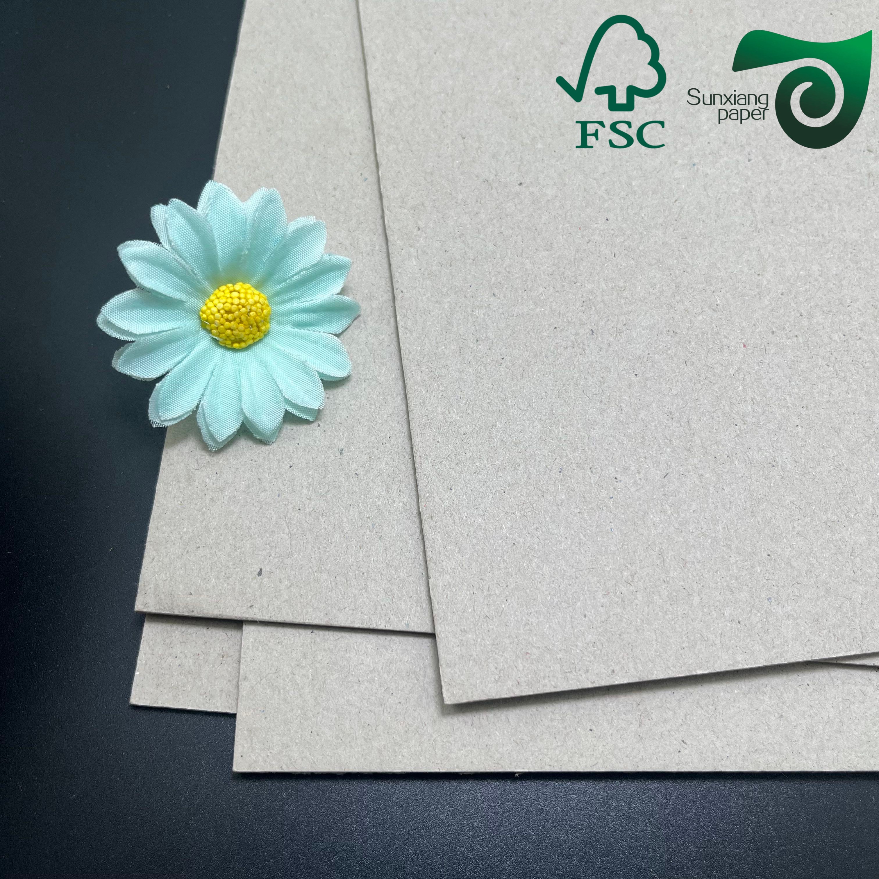 FSC Recycled Grey Black Chipboard 900gsm Premium Grade For Book Binding Packaging