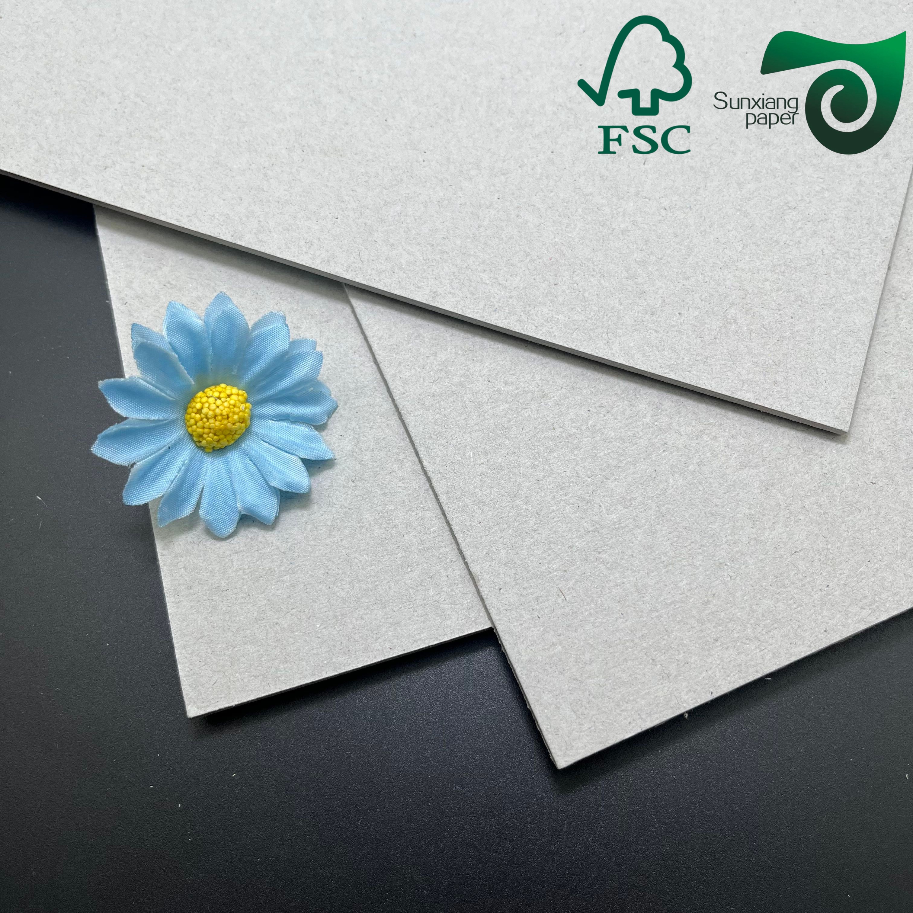 FSC Certified High Stiffness Grey Book Binding Board 2mm 4mm For Calendar Stands