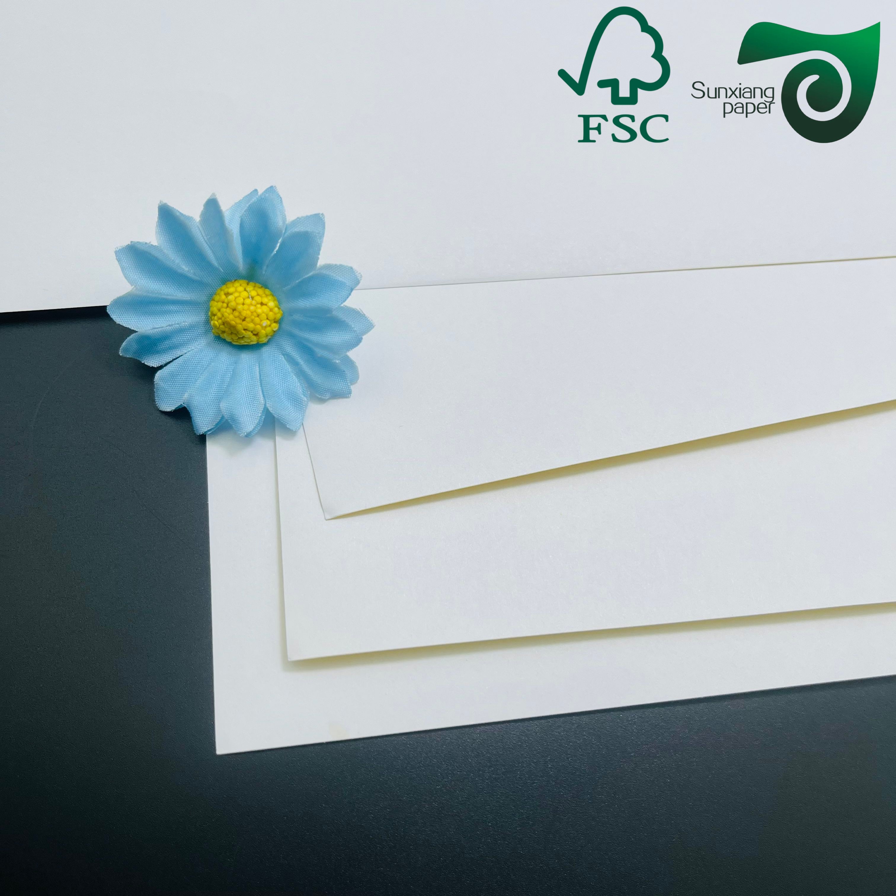 FSC Matte Finish Art Paper Based Self Adhesive Sticker Paper GSF Series for Premium Labeling