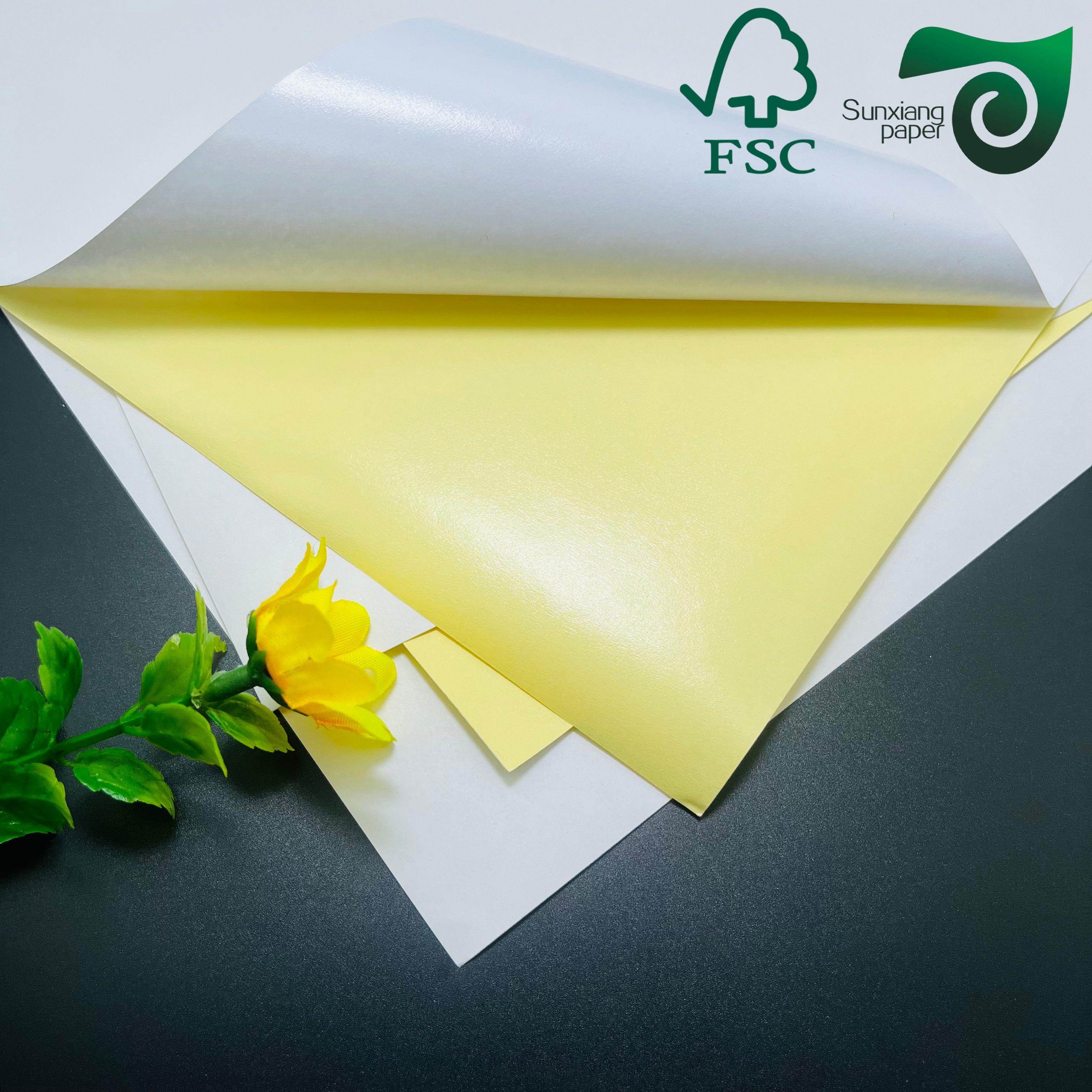 A4 Laser Suitable PE PET Synthetic Sheet Self Adhesive Stickers for Home Products Labeling