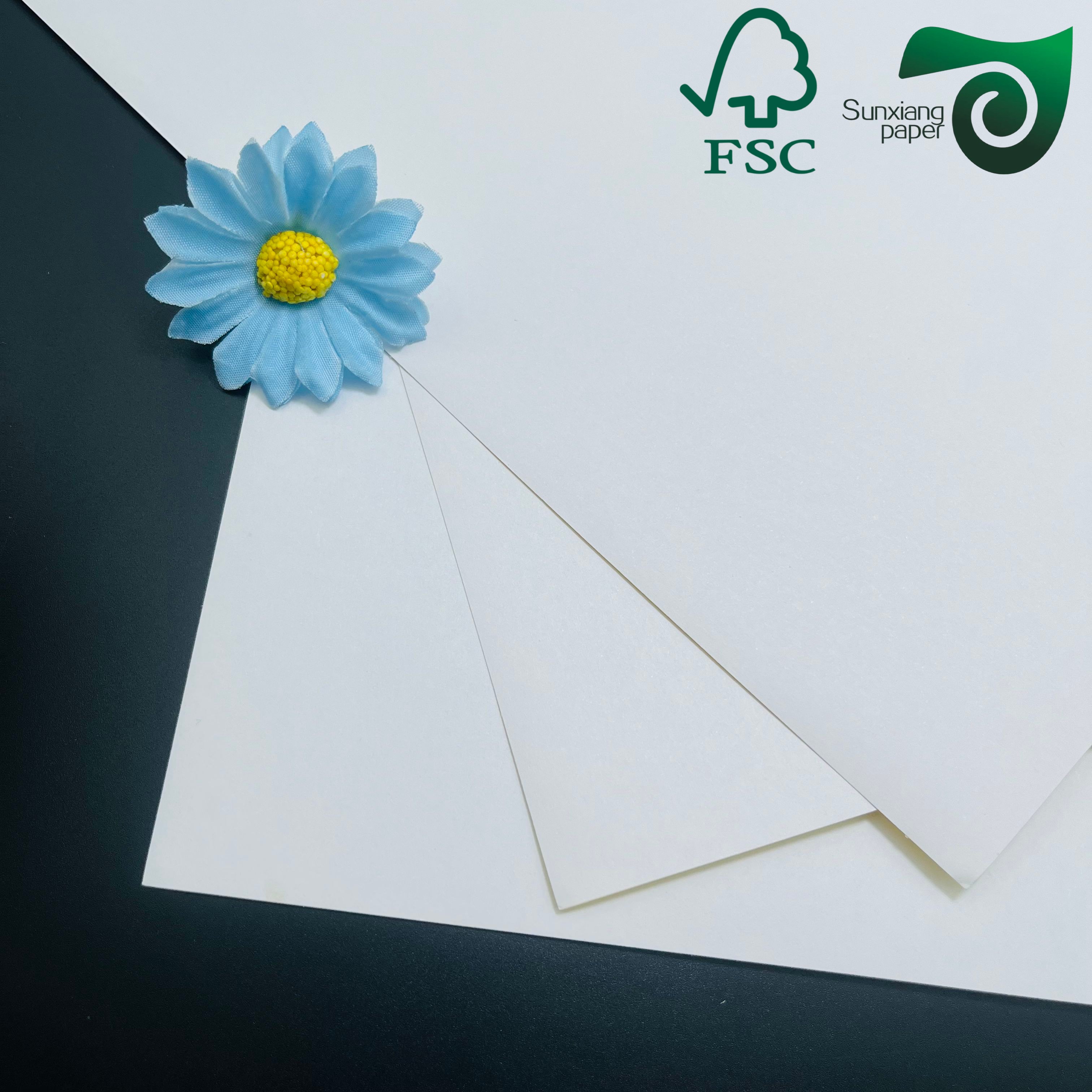 FSC Matte Finish Art Paper Based Self Adhesive Sticker Paper GSF Series for Premium Labeling