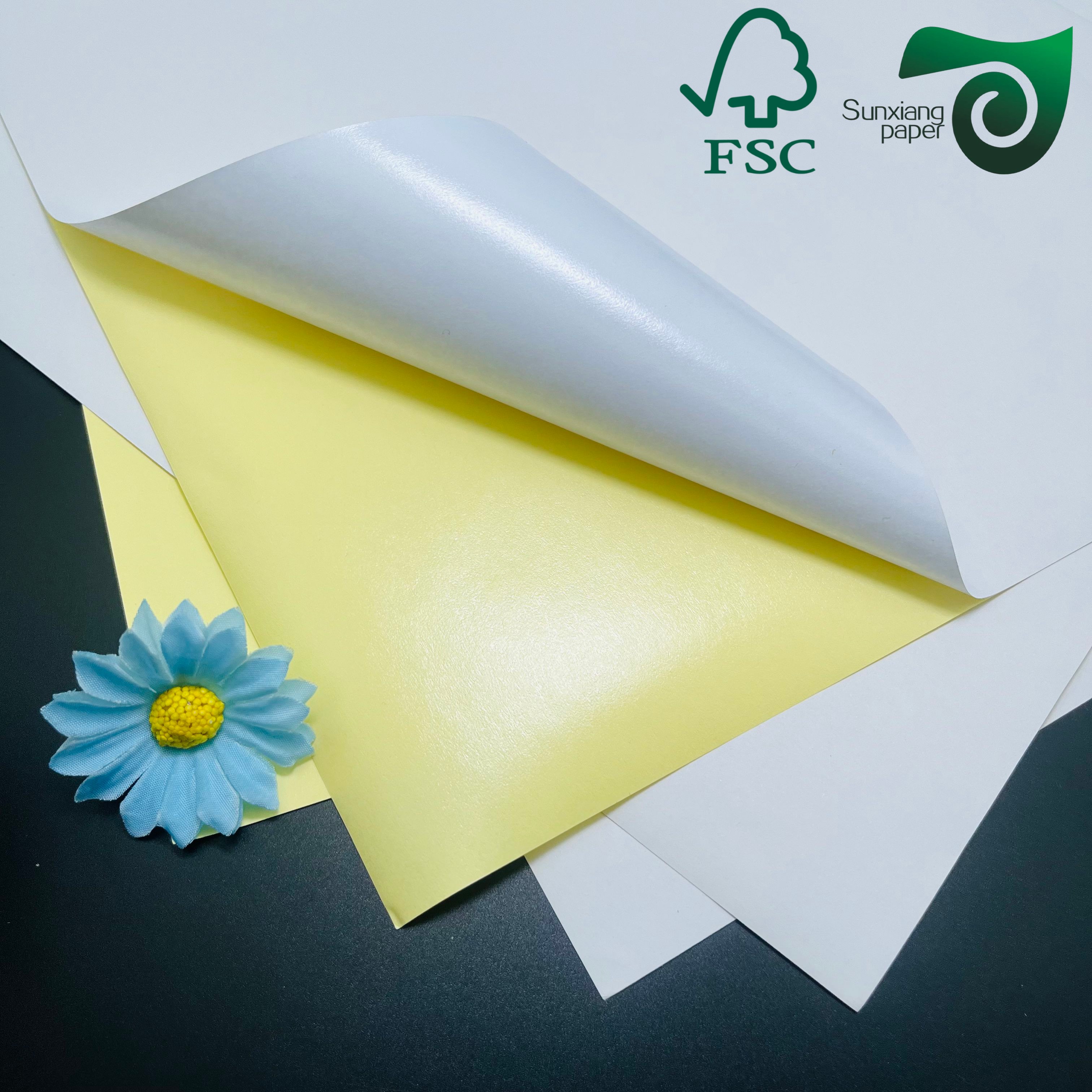 FSC 68gsm Moisture Resistant White Paper for Wine Glass Beer Bottle Labels