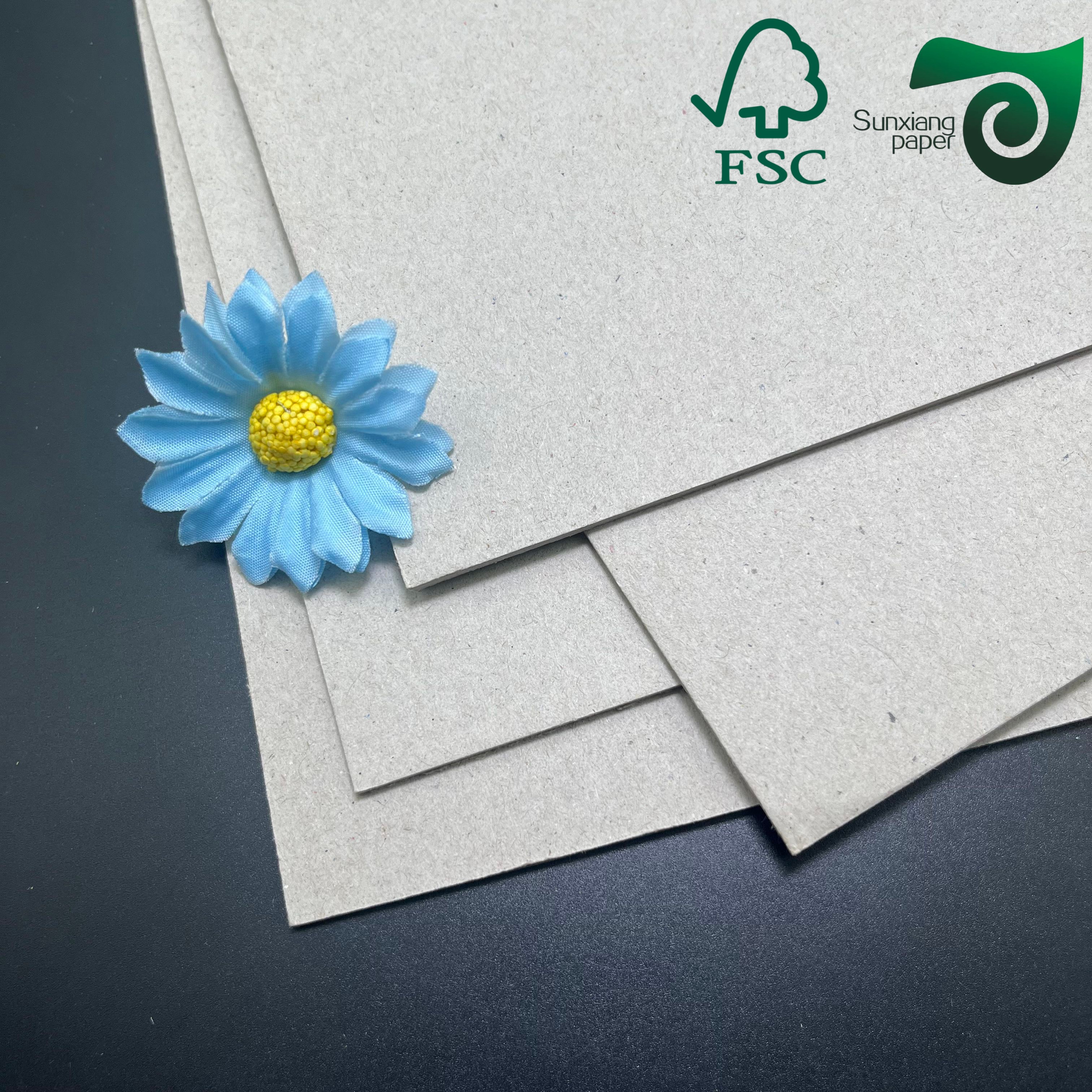 FSC Recycled Grey Black Chipboard 900gsm Premium Grade For Book Binding Packaging