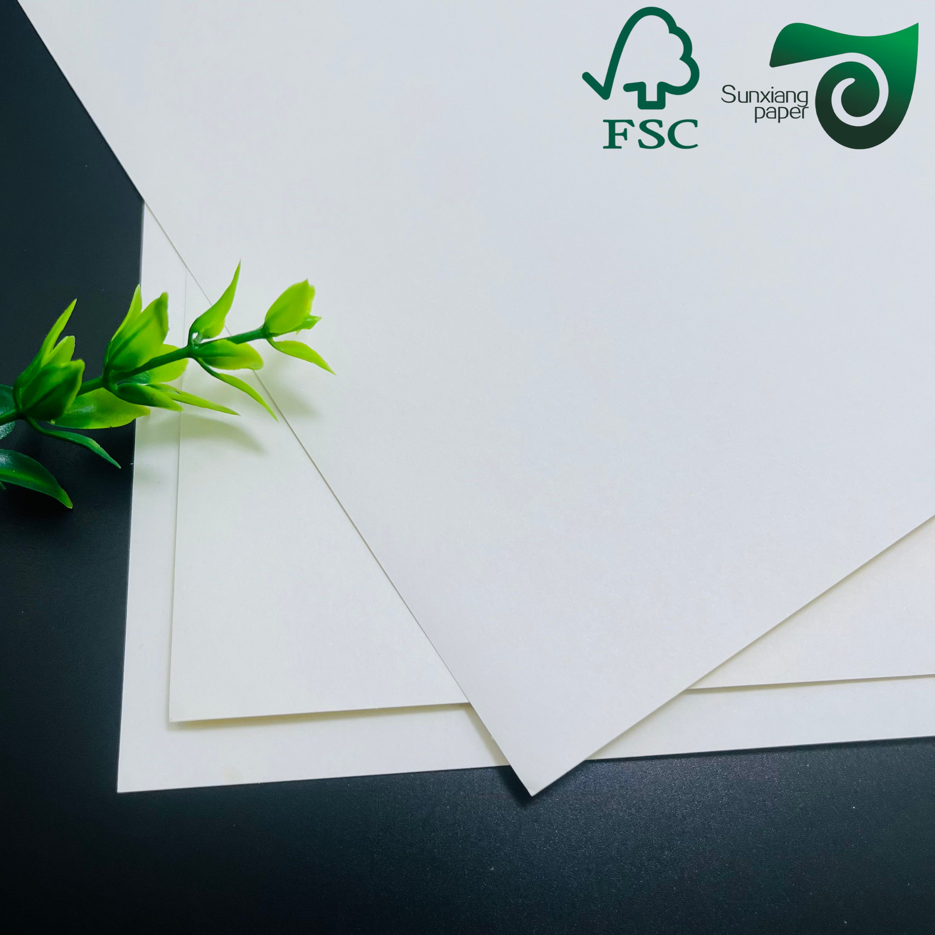 FSC Matte Finish Art Paper Based Self Adhesive Sticker Paper GSF Series for Premium Labeling