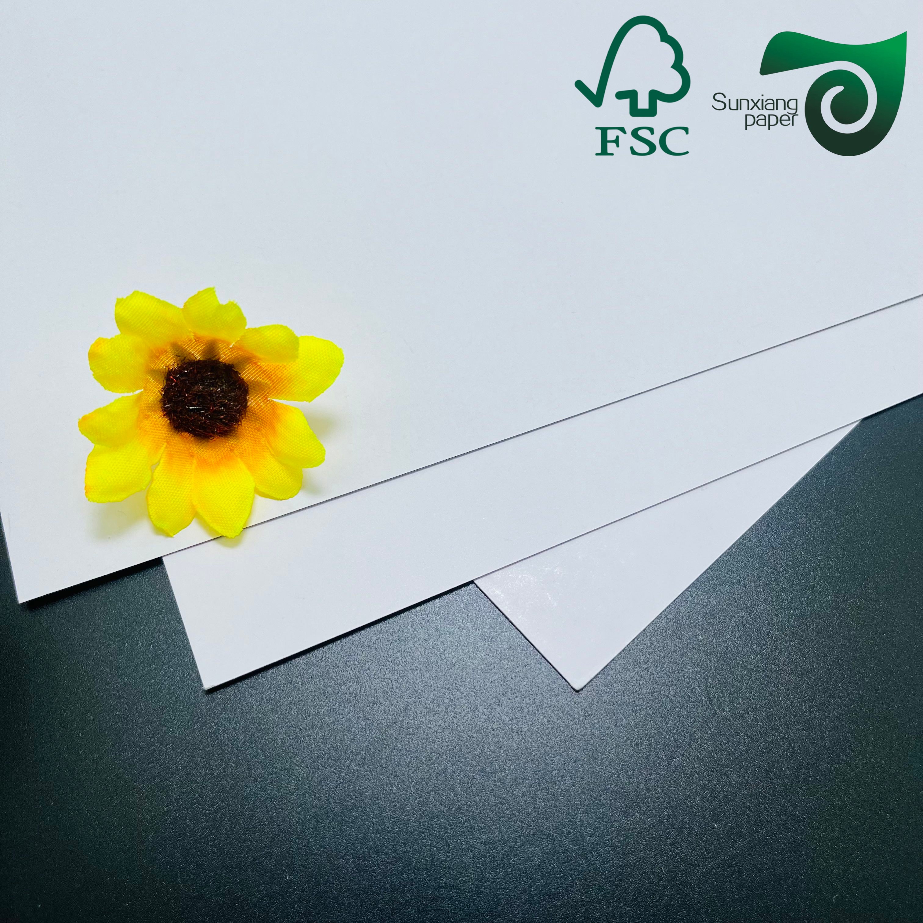 FSC Certified 200gsm One-Side Coated White Cardboard High Hardness for Premium Packaging