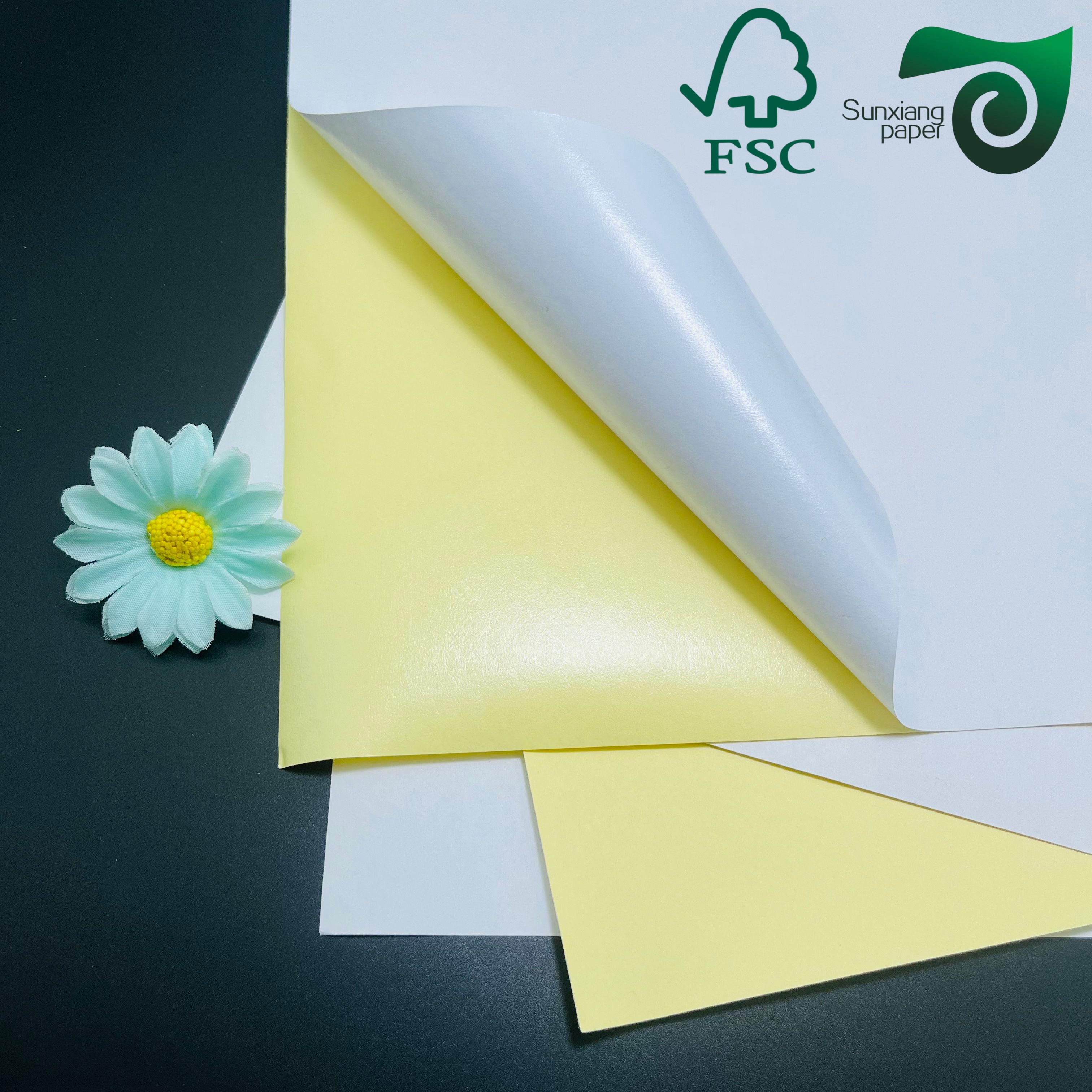 A4 Laser Suitable PE PET Synthetic Sheet Self Adhesive Stickers for Home Products Labeling