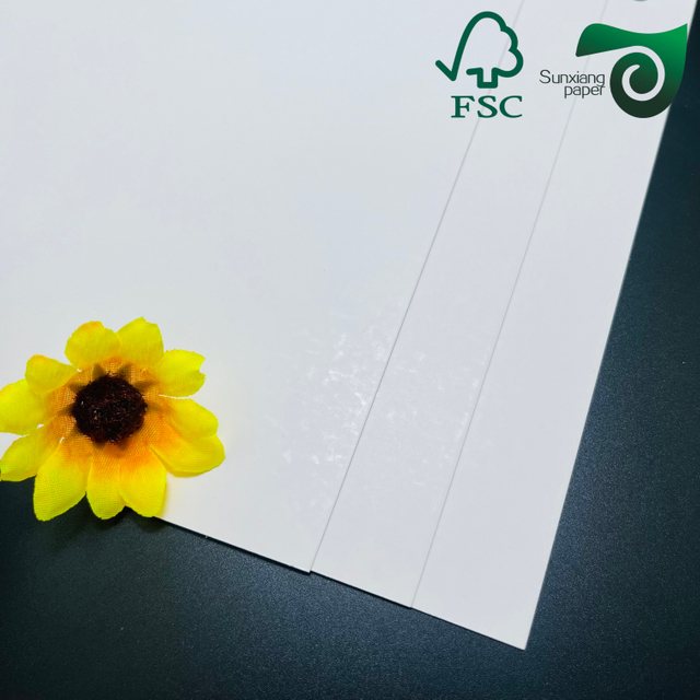 FSC Certified 350gsm One-Side Coated White Cardboard High Hardness for Premium Packaging