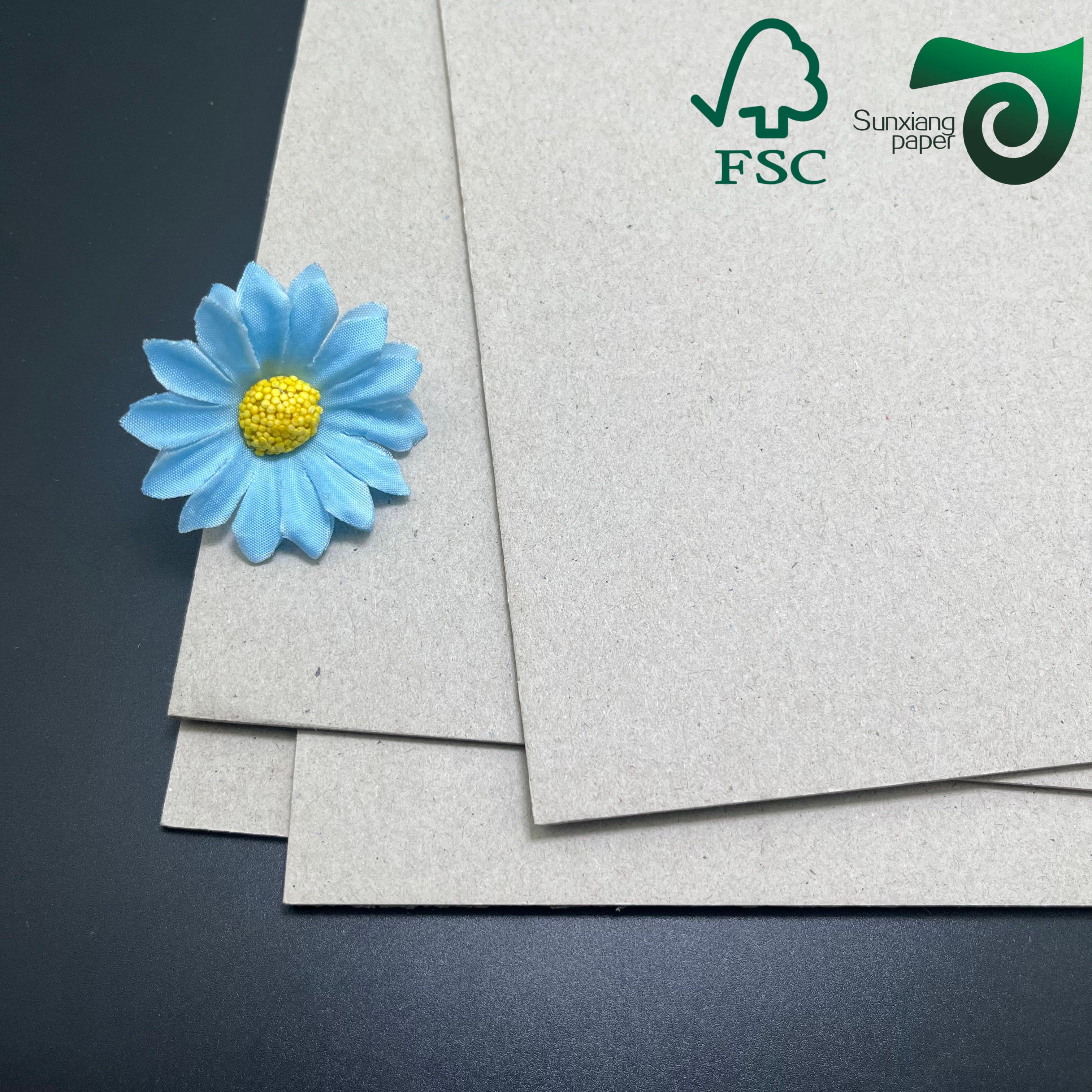 FSC Recycled Grey Black Chipboard 900gsm Premium Grade For Book Binding Packaging