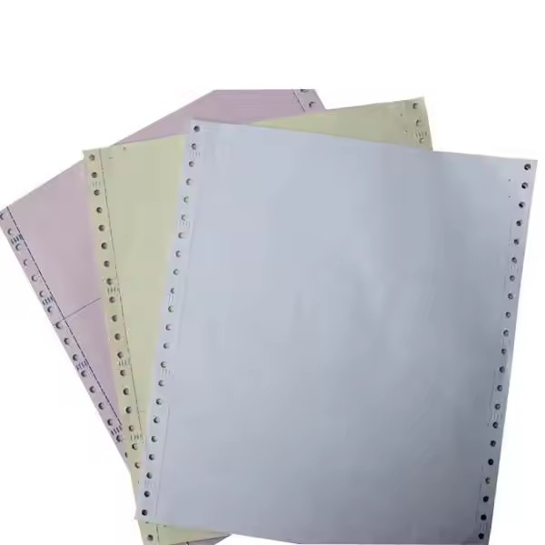 High Quality NCR Paper CB CFB CF 48-55gsm Blue White Pink Custom Size in Sheet in Roll
