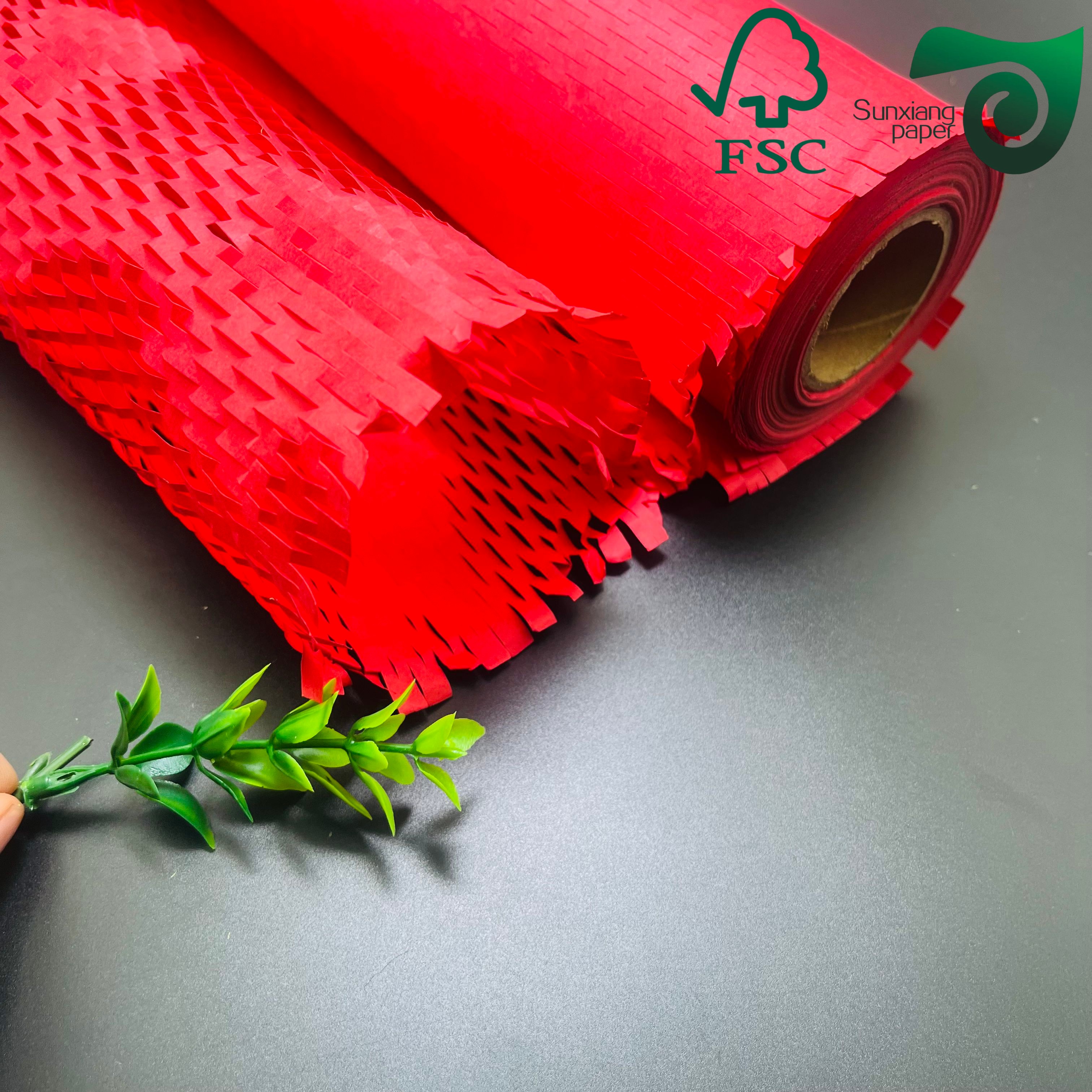 FSC 50gsm 80gsm White Brown Honeycomb Wrap, Eco Friendly Cushioning Protection for E-Commerce Fragile Items