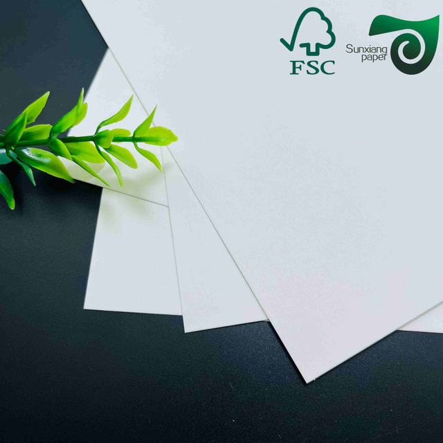 FSC virgin white kraft paper rolls 200gsm strong and durable ideal for paper bag production food packaging