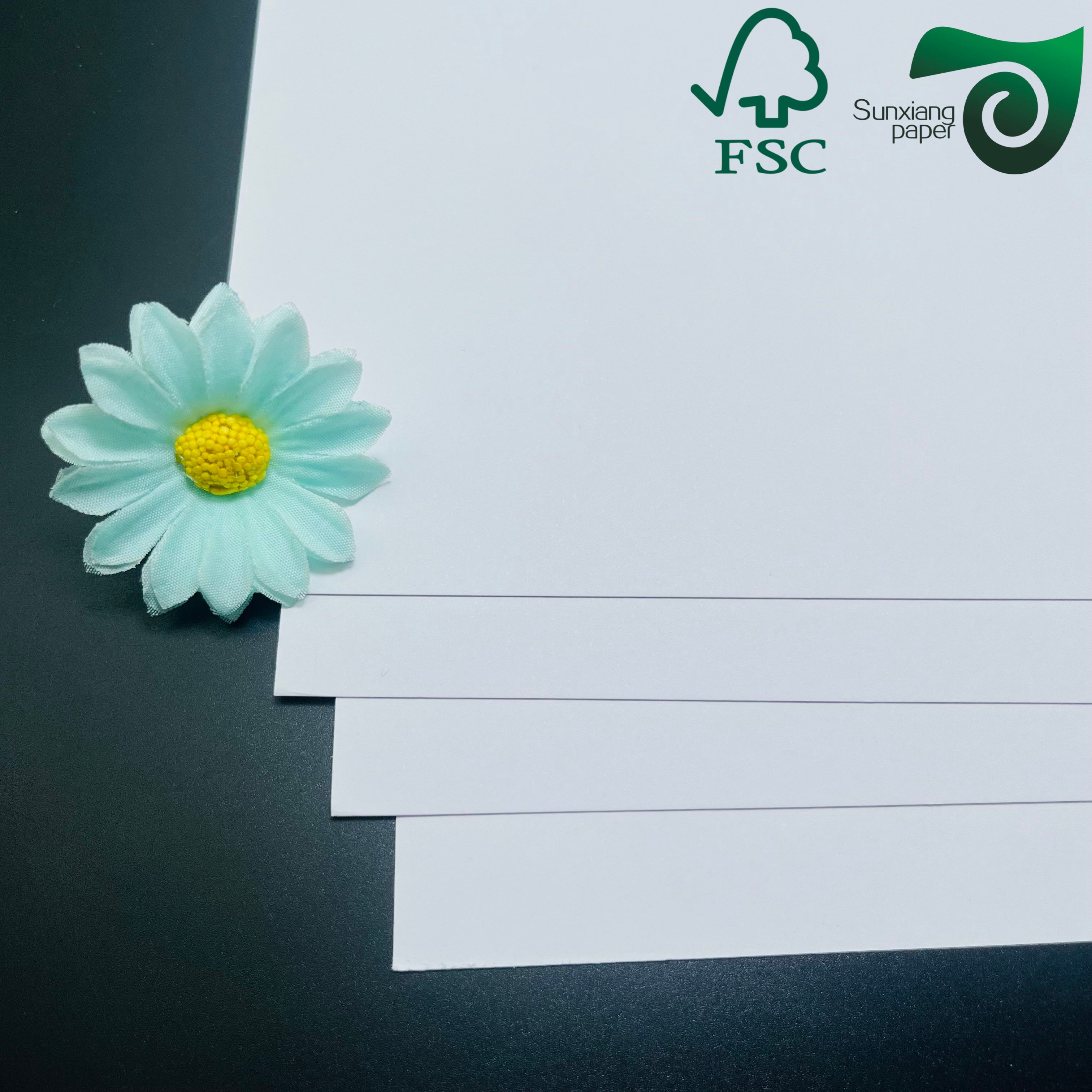 FSC Certified uncoated woodfree white paper 180gsm 230gsm wholesale for shopping bag and packaging