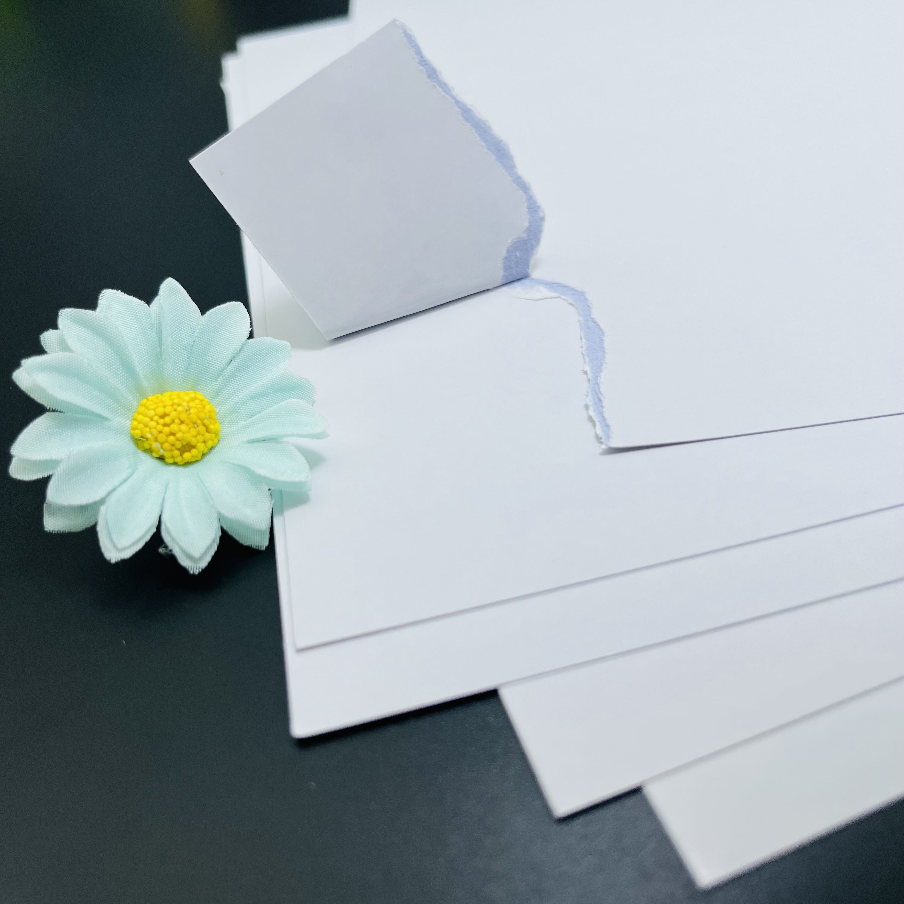 FSC certified 270gsm C2S double sided glossy art paper with blue black core for poker cards