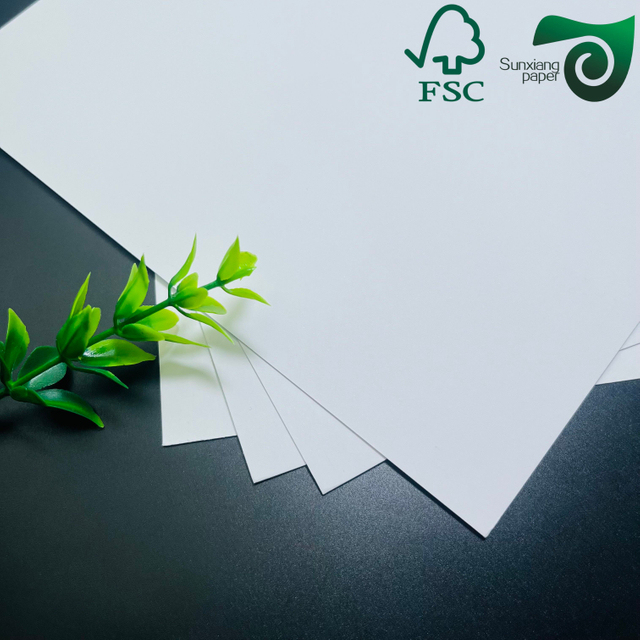 FSC Certified uncoated woodfree white paper 180gsm 230gsm wholesale for shopping bag and packaging
