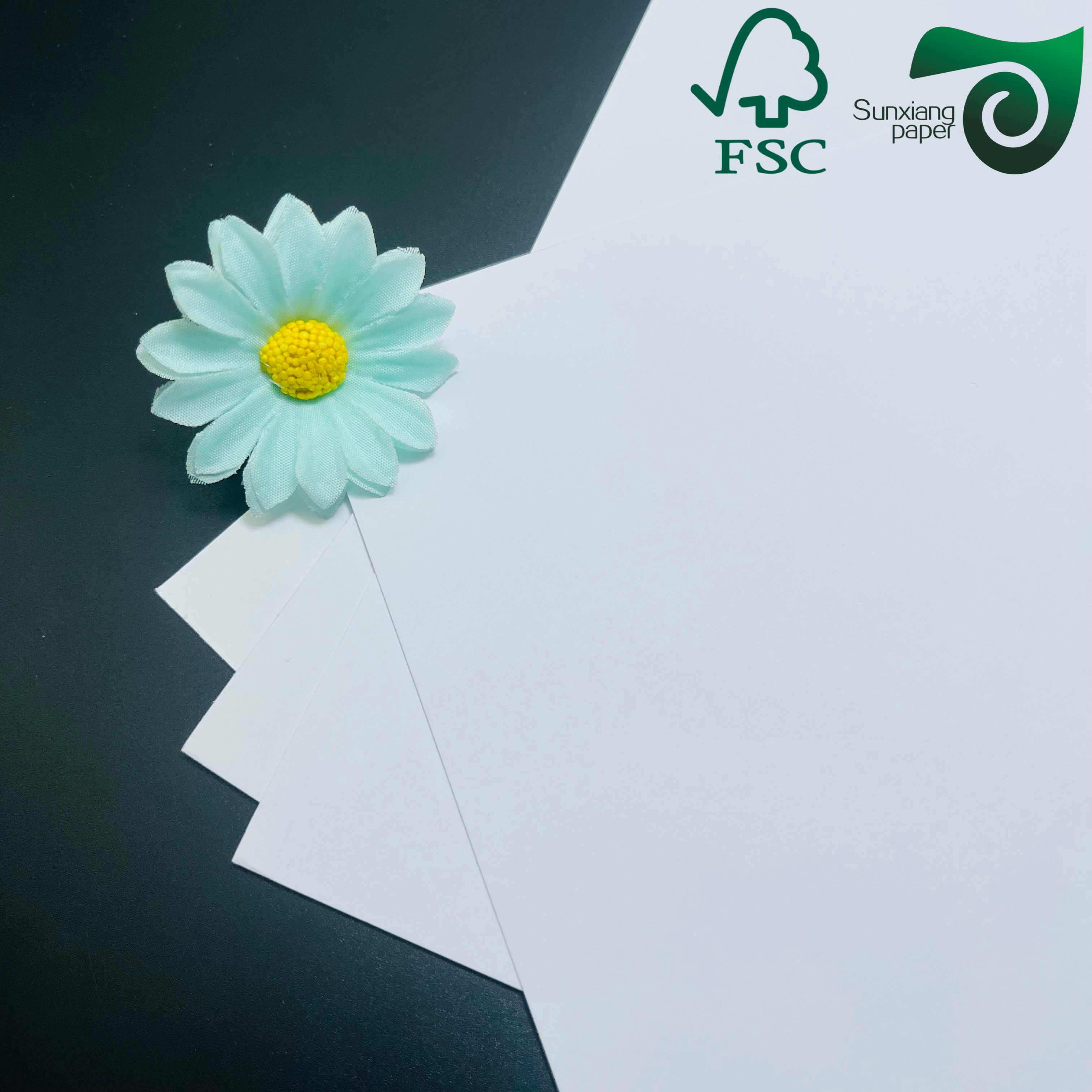 FSC Certified uncoated woodfree white paper 180gsm 230gsm wholesale for shopping bag and packaging