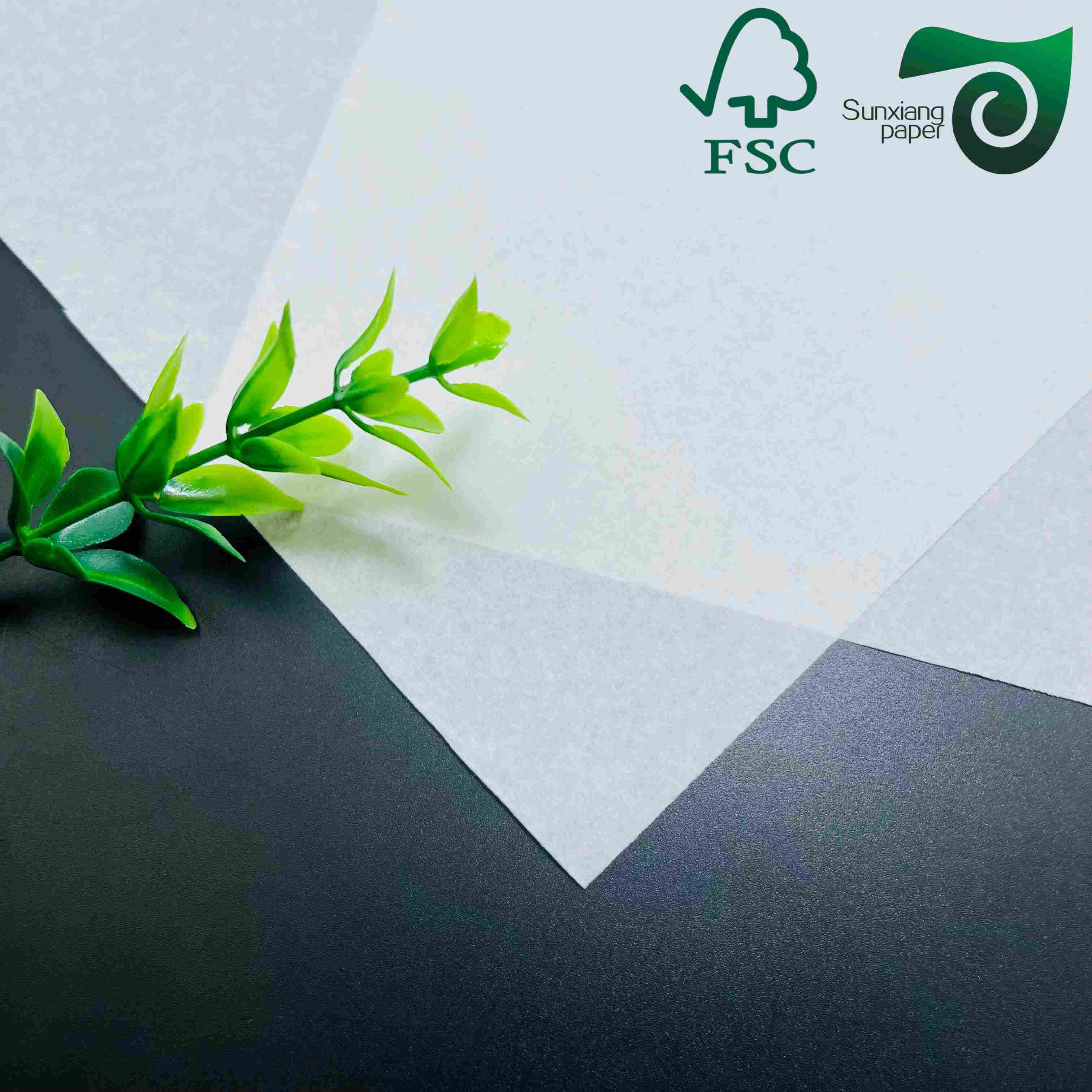 FSC 40gsm MG white kraft paper food grade ideal for wrapping packaging specially designed for Middle East market