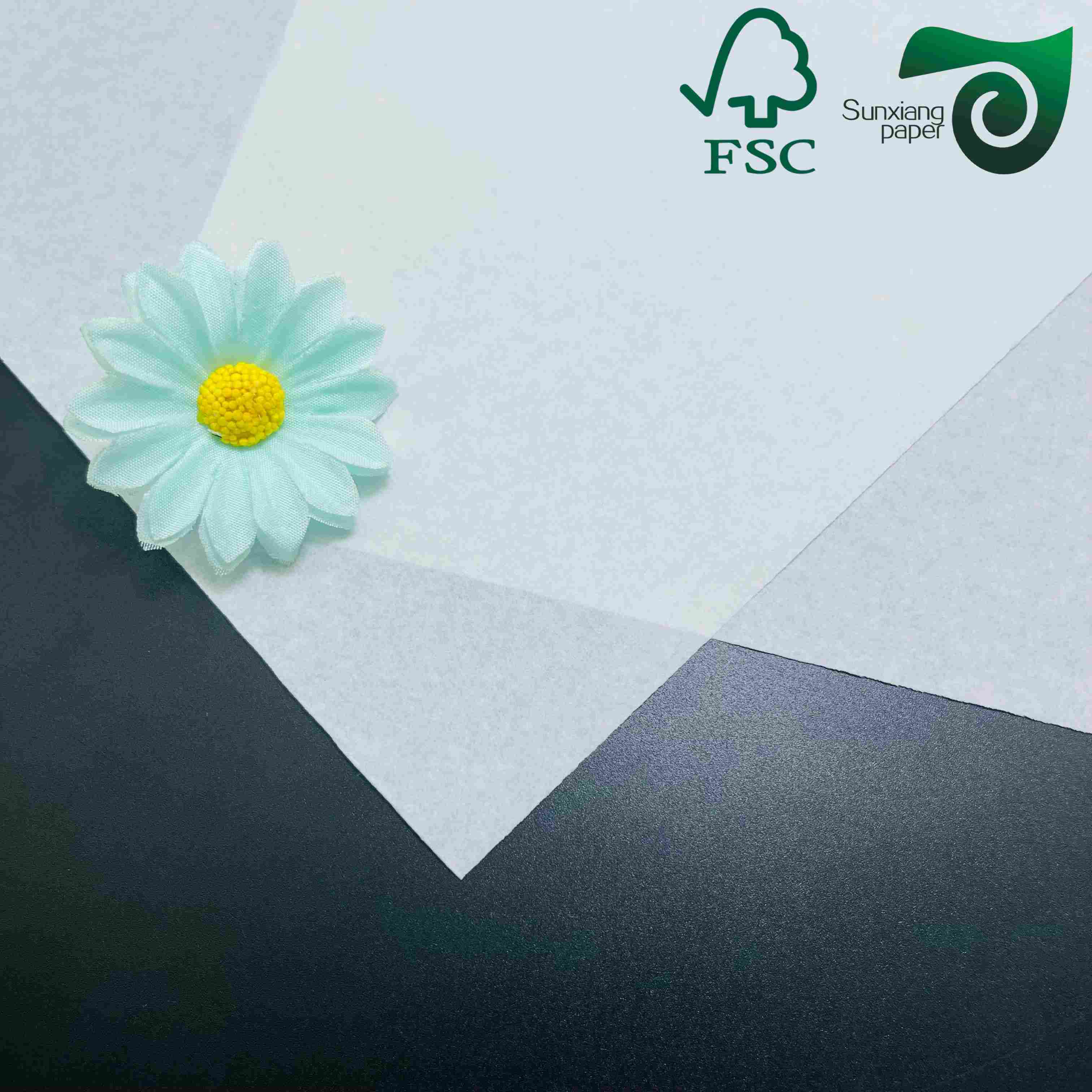 FSC 40gsm MG white kraft paper food grade ideal for wrapping packaging specially designed for Middle East market