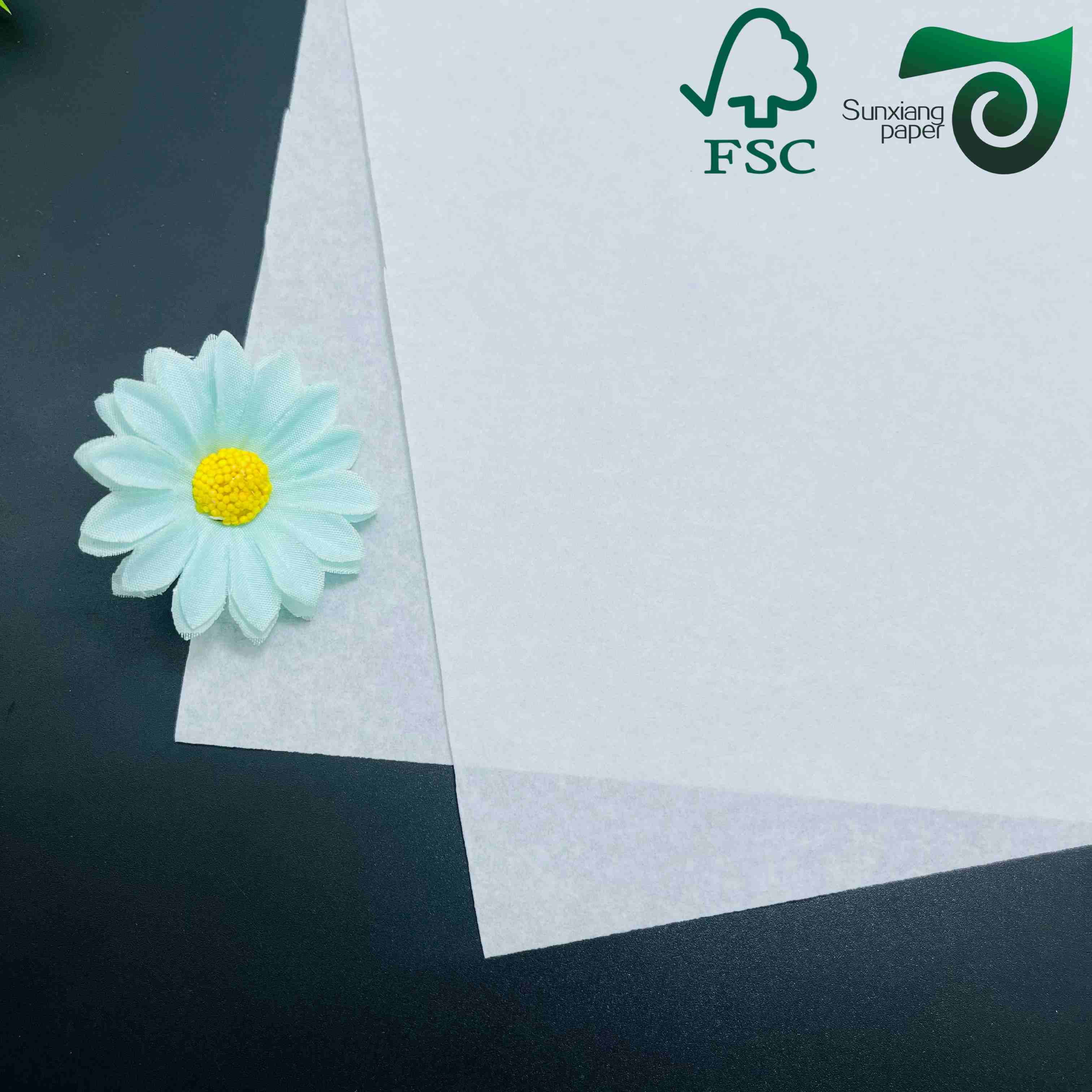 FSC 40gsm MG white kraft paper food grade ideal for wrapping packaging specially designed for Middle East market
