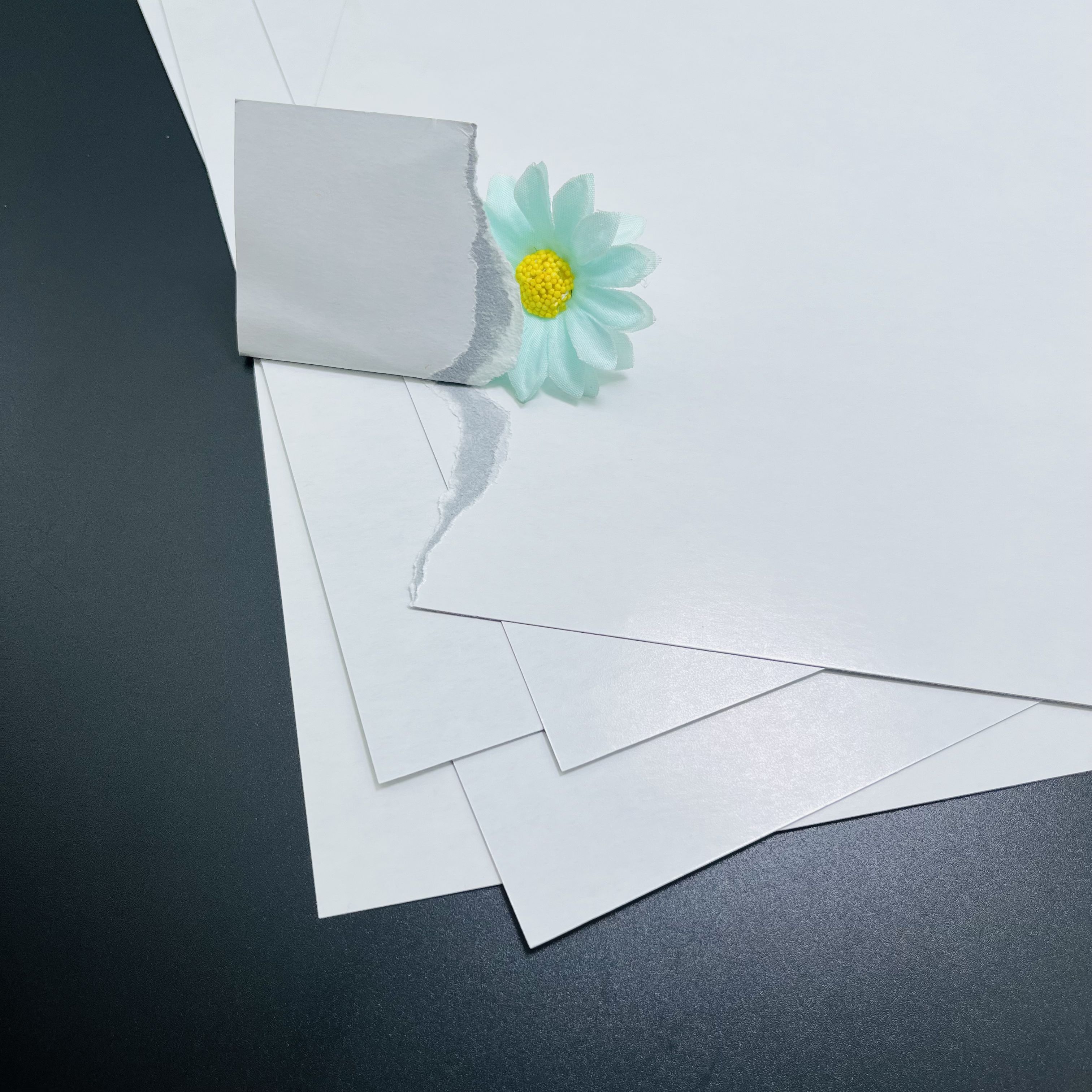 FSC certified 300gsm C2S double glossy art paper with blue black core for poker cards