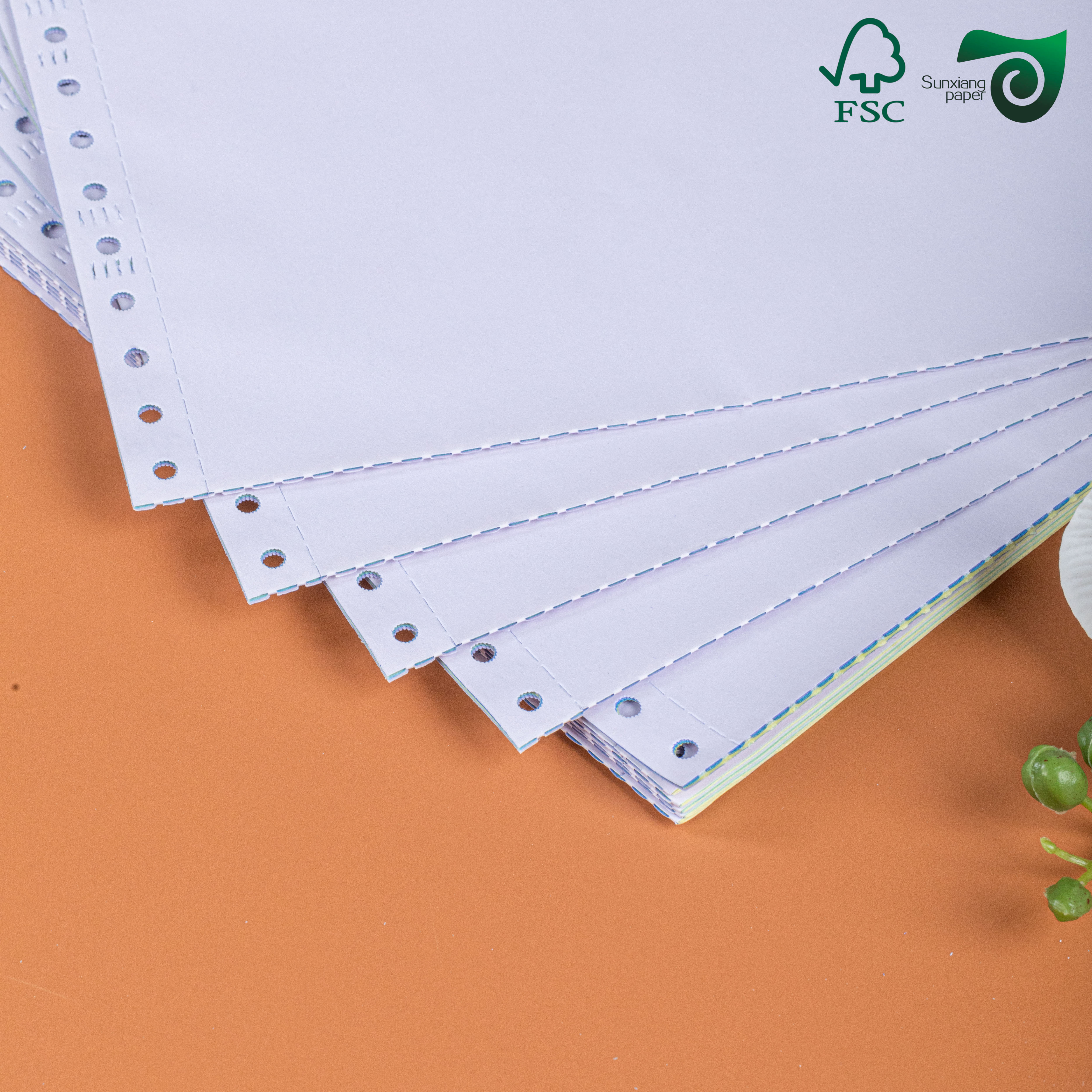 CB CFB CF multi-part carbonless copy paper sheets for invoice and receipt printing