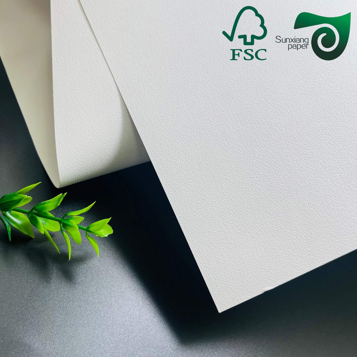 400GSM Embossed Paper FSC Premium White Cardstock For Luxury Gift Packaging