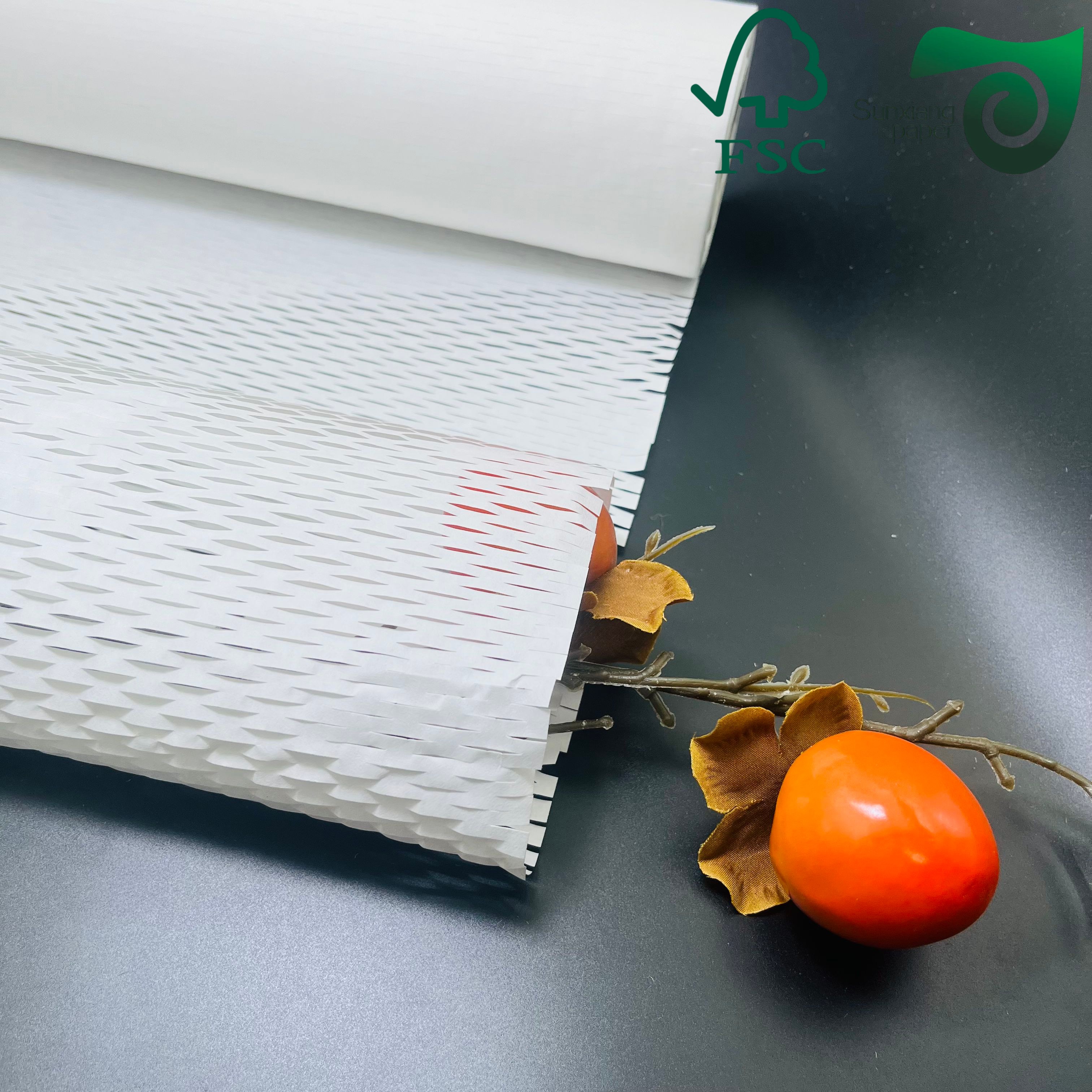 FSC Certified 80gsm Red White Honeycomb Wrap, Eco Friendly Protection for Fragile E-Commerce Goods