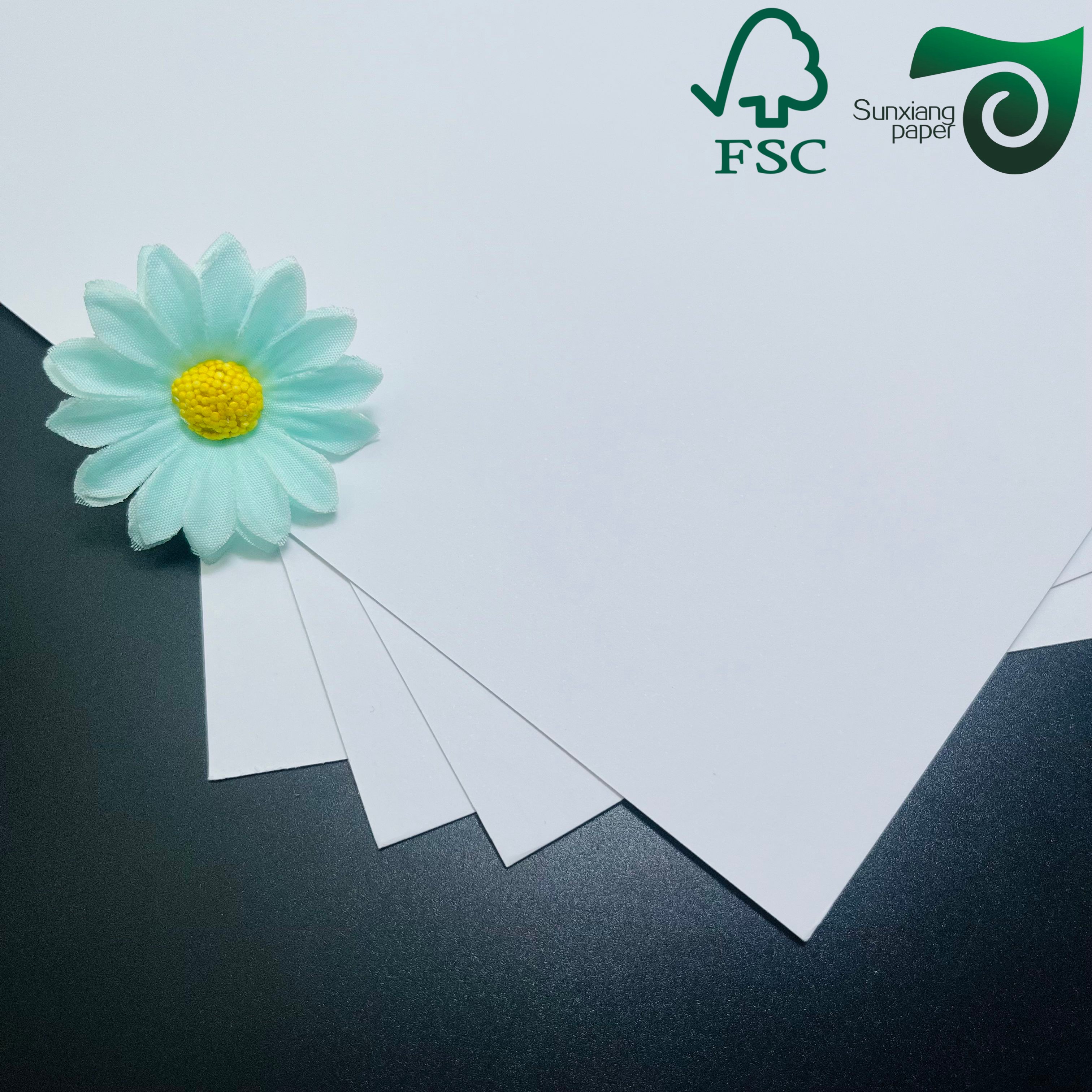FSC Certified uncoated woodfree white paper 180gsm 230gsm wholesale for shopping bag and packaging