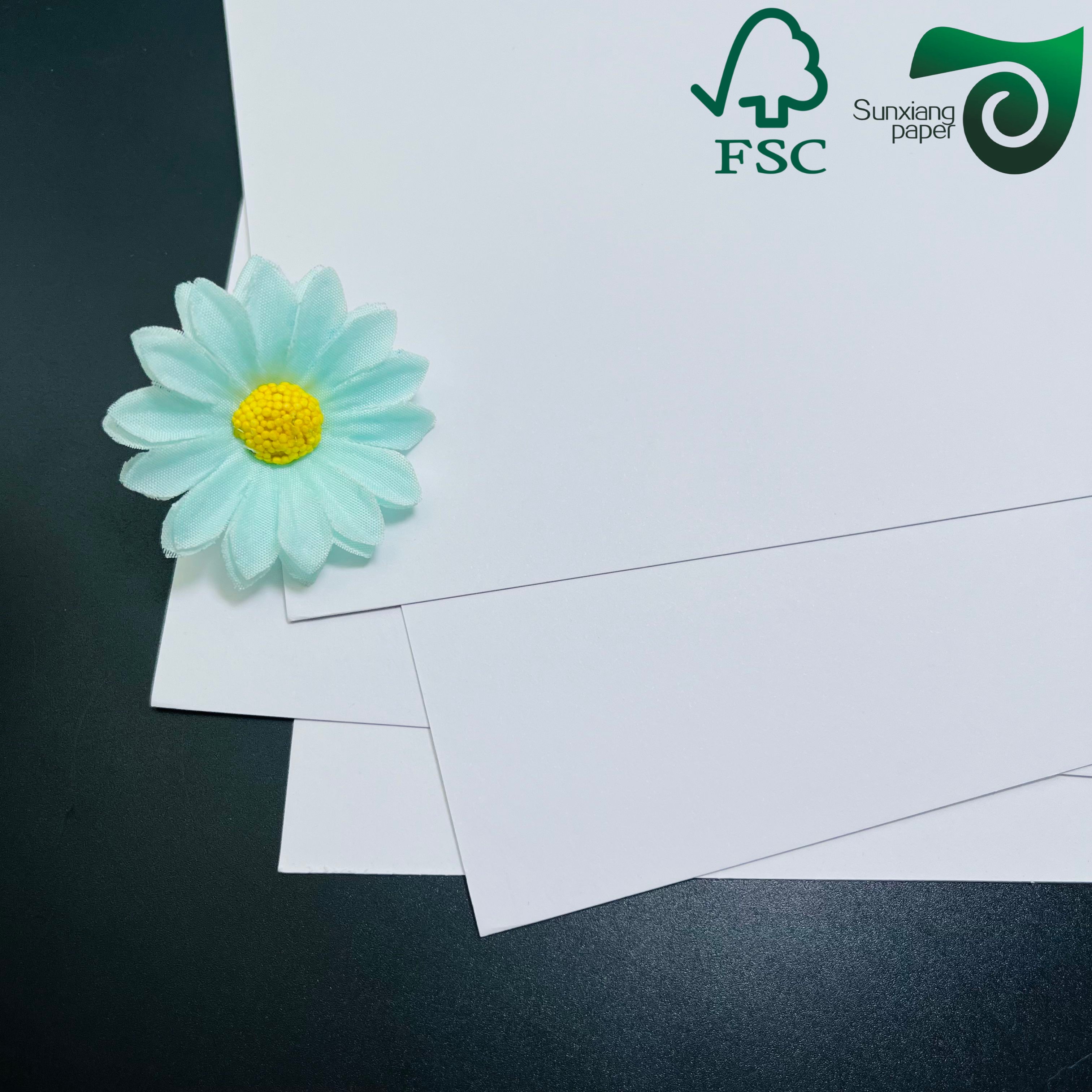 FSC high whiteness uncoated woodfree bond paper 90gsm 120gsm smooth and strong specialized for book printing notebooks and office documents.